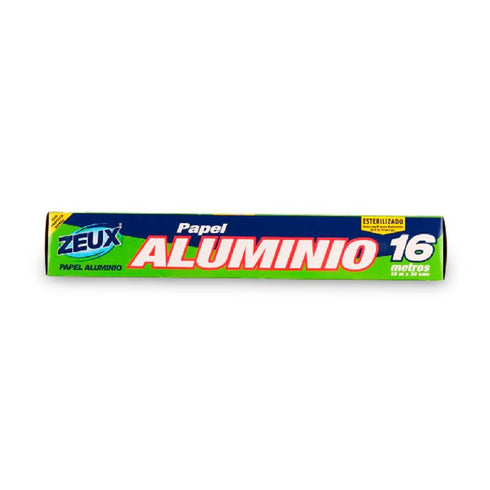 PAPEL ALUMINIO ZEUX 16MT CAJA